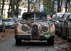 Jaguar XK120 cabriolet  Jaguar XK120 cabriolet, Tour de Paris, 50e anniversaire de la FIVA, 20 novembre 2016