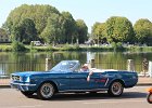 Ford Mustang cabriolet  Ford Mustang cabriolet, bouchon de Joigny, 5 septembre 2021