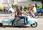 Scooter  Scooter, bouchon de Joigny, 3 septembre 2023