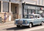 Mercedes 220  Mercedes 220, bouchon de Joigny, 1 septembre 2024