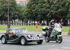 Morgan 1995  Morgan 1995, traversée de Paris, 25 juillet 2021