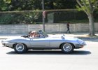 Jaguar E-type cabriolet  Jaguar E-type cabriolet, traversée de Paris, 31 juillet 2022