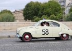 Saab 93B de luxe 1958  Saab 93B de luxe 1958, traversée de Paris, 31 juillet 2022