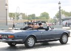 Peugeot 504 cabriolet  Peugeot 504 cabriolet, traversée de Paris, 30 juillet 2023