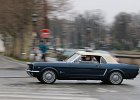 Ford Mustang cabriolet  Ford Mustang cabriolet, traversée de Paris, 7 janvier 2018