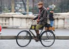 cycliste  cycliste, traversée de Paris, 7 janvier 2018