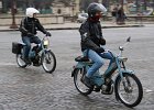 cyclomoteurs  cyclomoteurs, traversée de Paris, 7 janvier 2018