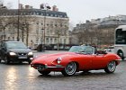 Jaguar E-type cabriolet série 3,  Jaguar E-type cabriolet série 3,, traversée de Paris, 7 janvier 2018