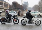 Norton et BMW  Norton et BMW, traversée de Paris, 7 janvier 2018