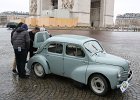 Renault 4cv  Renault 4cv, traversée de Paris, 7 janvier 2018