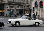 Mercedes 190 SL  Mercedes 190 SL, Traversée de Paris hivernale 31 janvier 2021