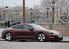 Porsche Taycan  Porsche Taycan, Traversée de Paris hivernale 31 janvier 2021
