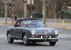 Alfa Romeo Giulia 1600 Spider 1964  Alfa Romeo Giulia 1600 Spider 1964, Traversée de Paris hivernale 12 janvier 2025